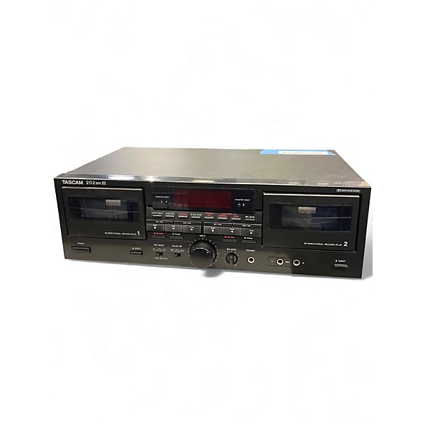 Used TASCAM 202 MkIII Dual Cassette Player Cassette Player