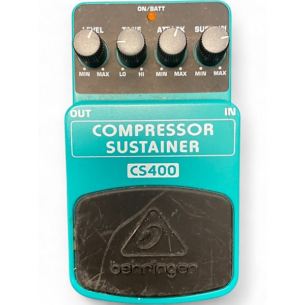 Used Behringer CS400 Compressor Sustainer Effect Pedal