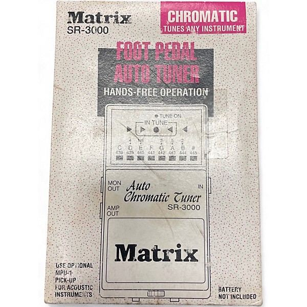 Used Matrix SR-3000 Tuner Pedal