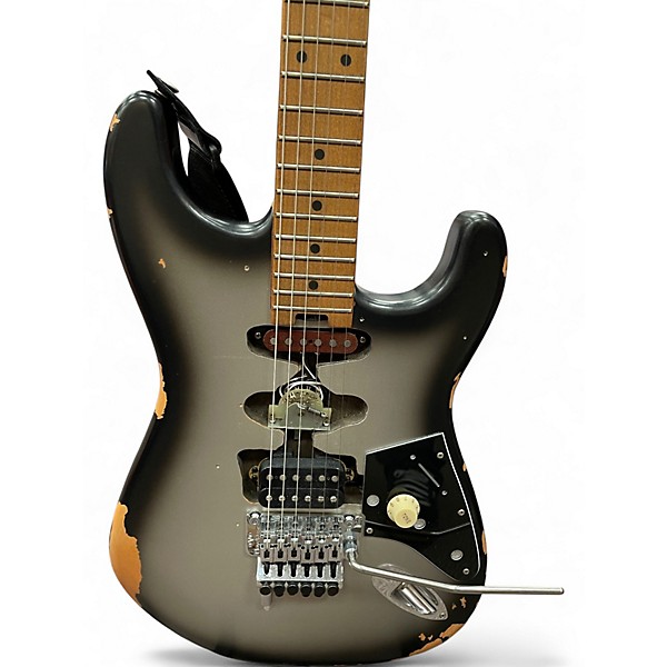 Used EVH Frankenstein Relic Series Silverburst Solid Body Electric Guitar