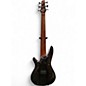 Used Ibanez SR706 FRETLESS Trans Black Electric Bass Guitar