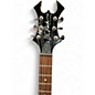Used B.C. Rich Bronze Series Warlock Black and White Solid Body Electric Guitar
