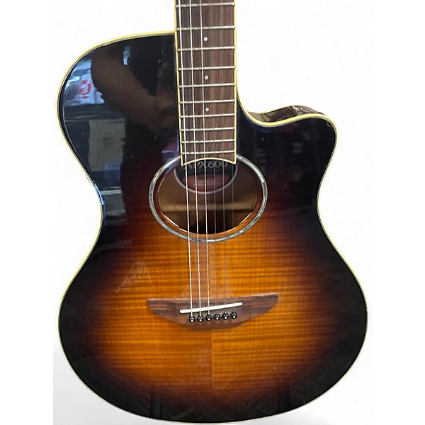 Used Yamaha APX600 2 Tone Sunburst Acoustic Electric Guitar