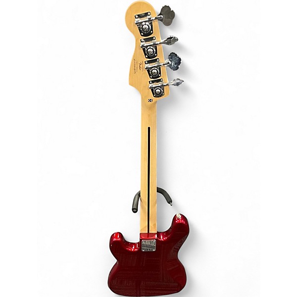 Used Squier Affinity Precision Bass Candy Apple Red W/ Stickers Electric Bass Guitar