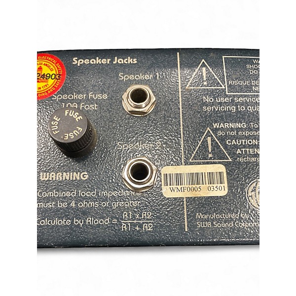 Used 2001 SWR Workingman's 4004 Bass Amp Head