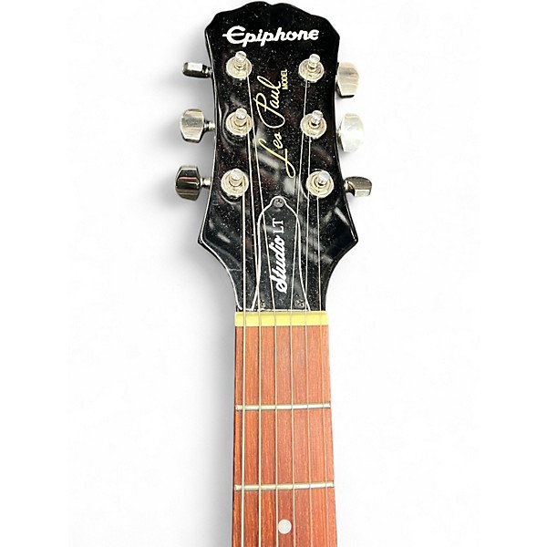 Used Epiphone Les Paul Studio Black Solid Body Electric Guitar