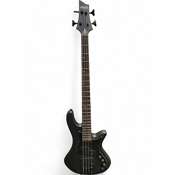 Used Schecter Guitar Research STILETTO STEALTH 4 Black Electric Bass Guitar