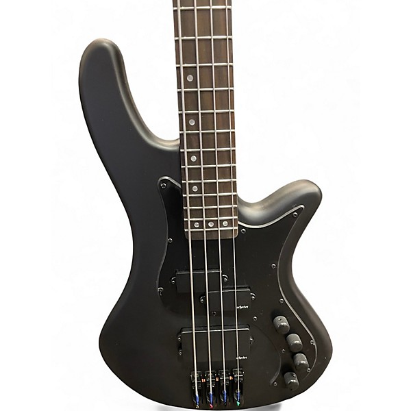 Used Schecter Guitar Research STILETTO STEALTH 4 Black Electric Bass Guitar
