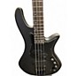 Used Schecter Guitar Research STILETTO STEALTH 4 Black Electric Bass Guitar