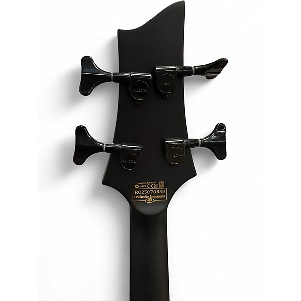Used Schecter Guitar Research STILETTO STEALTH 4 Black Electric Bass Guitar