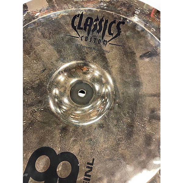 Used MEINL 18in CLASSICS CUSTOM EXTREME METAL CHINA Cymbal