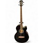 Used Ibanez AEB5E Black Acoustic Bass Guitar thumbnail
