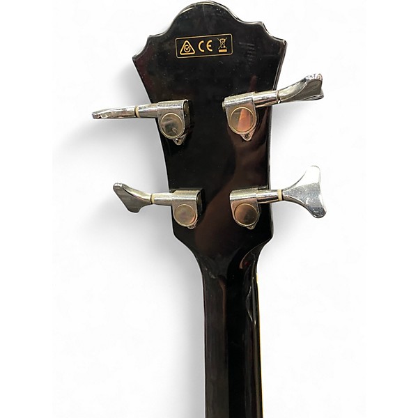 Used Ibanez AEB5E Black Acoustic Bass Guitar
