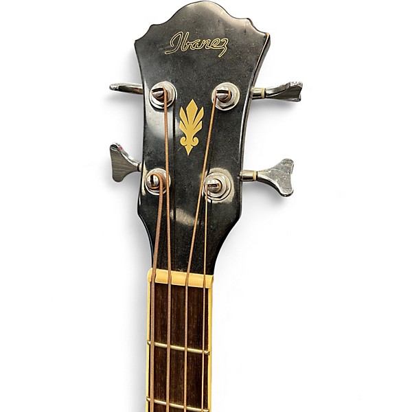 Used Ibanez AEB5E Black Acoustic Bass Guitar