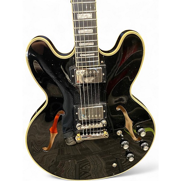 Used Epiphone ES355 Black Hollow Body Electric Guitar