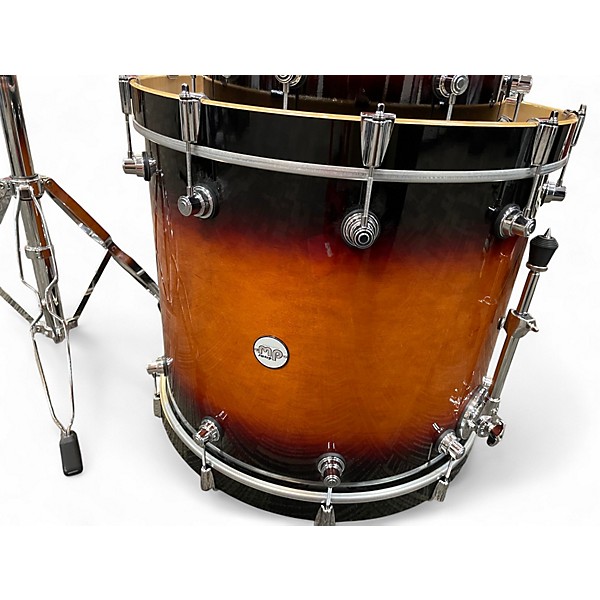 Used DW 5 Piece Design Series Tobacco Sunburst Drum Kit