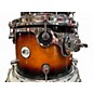 Used DW 5 Piece Design Series Tobacco Sunburst Drum Kit