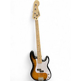 Used Squier Precision Bass Sunburst Electric Bass Guitar