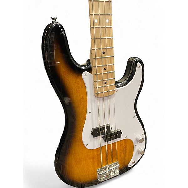 Used Squier Precision Bass Sunburst Electric Bass Guitar