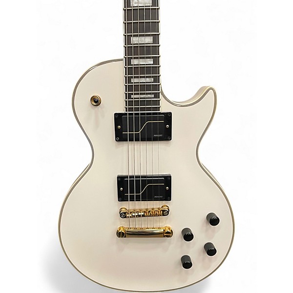 Used Epiphone MATT HEAFY LES PAUL CUSTOM ORIGINS BONE WHITE Solid Body Electric Guitar