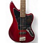 Used Squier Vintage Modified Jaguar Bass Wine Red Electric Bass Guitar