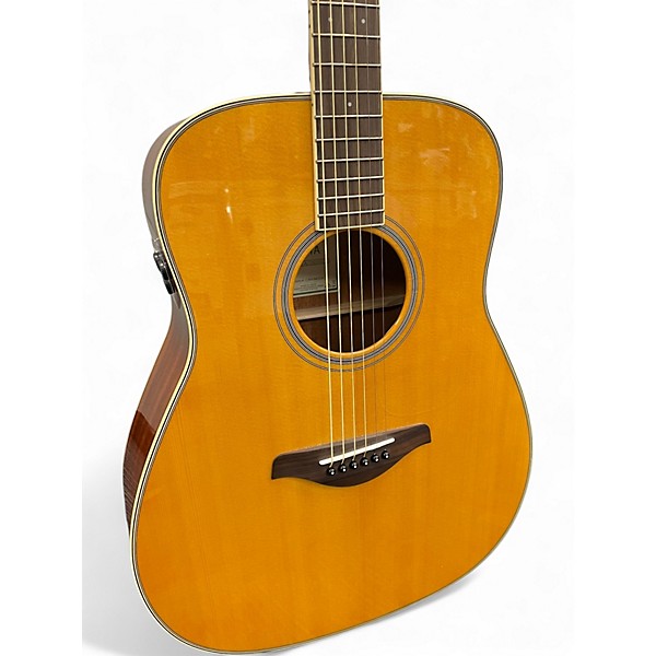 Used Yamaha FGTA Vintage Natural Acoustic Electric Guitar