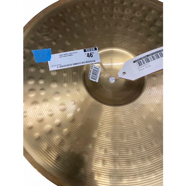 Used MEINL 14in HCS Hi Hat Pair Cymbal