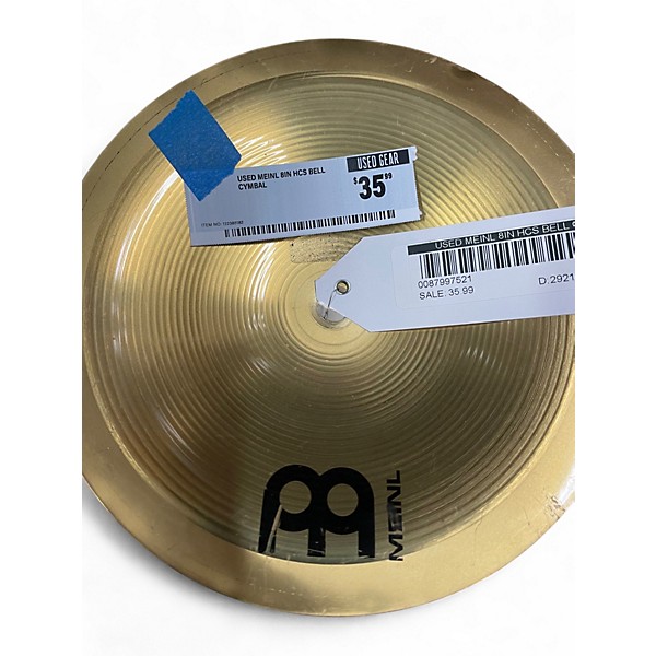 Used MEINL 8in HCS BELL Cymbal
