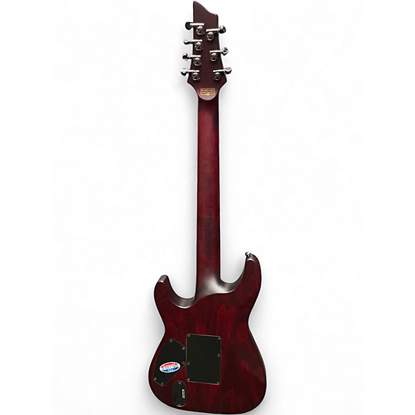 Used Schecter JEFF LOOMIS VAMPYRE RED Solid Body Electric Guitar