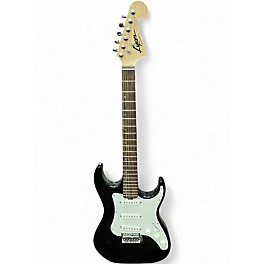 Used Lyon By Washburn STRATOCASTER Black Solid Body Electric Guitar