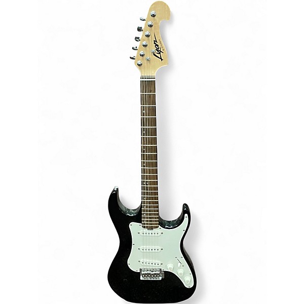 Used Lyon By Washburn STRATOCASTER Black Solid Body Electric Guitar