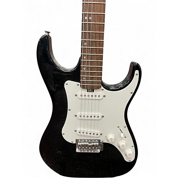 Used Lyon By Washburn STRATOCASTER Black Solid Body Electric Guitar