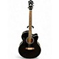 Used Ibanez AEL10D Black Acoustic Electric Guitar thumbnail