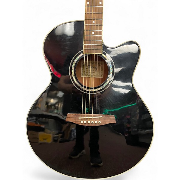 Used Ibanez AEL10D Black Acoustic Electric Guitar