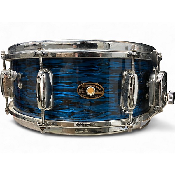 Vintage 1966 Slingerland 14in Modern Jazz Blue Agate Drum