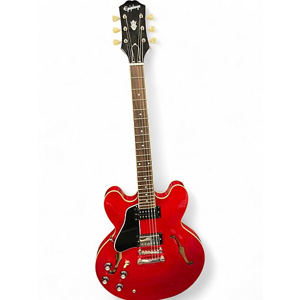 Used Epiphone 335 IG Left-Handed Cherry Hollow Body Electric Guitar