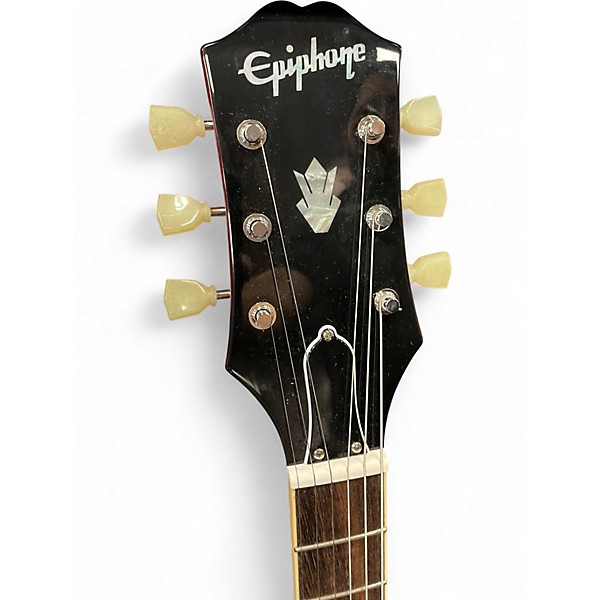 Used Epiphone 335 IG Left-Handed Cherry Hollow Body Electric Guitar