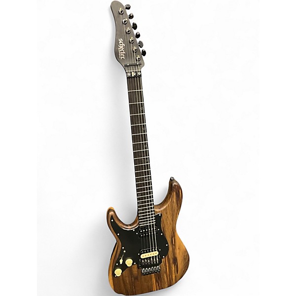 Used Schecter Guitar Research Diamond Series SVSS Left-Handed Exotic Black Limba Solid Body Electric Guitar