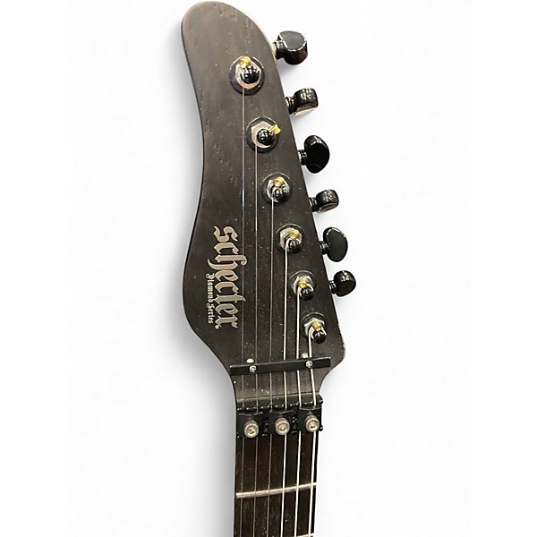 Used Schecter Guitar Research Diamond Series SVSS Left-Handed Exotic Black Limba Solid Body Electric Guitar