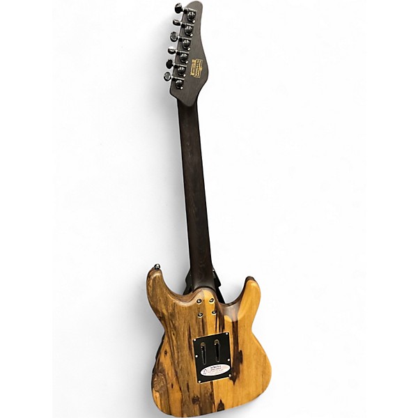 Used Schecter Guitar Research Diamond Series SVSS Left-Handed Exotic Black Limba Solid Body Electric Guitar