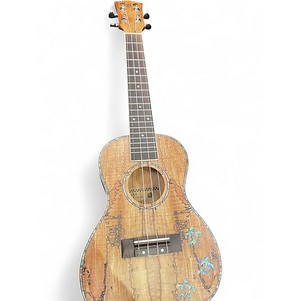 Used Maui Sparkled Maple concert Maple Resonator Guitar