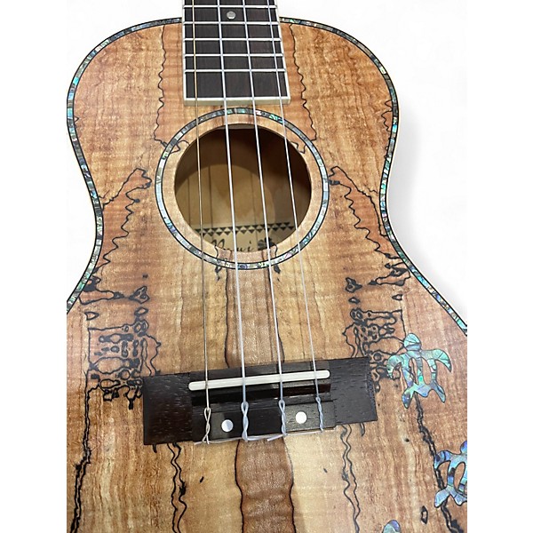 Used Maui Sparkled Maple concert Maple Resonator Guitar