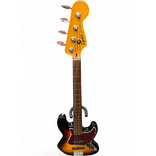Used Squier classic vibe 60s fretless jazz bass 3 Color Sunburst Electric Bass Guitar
