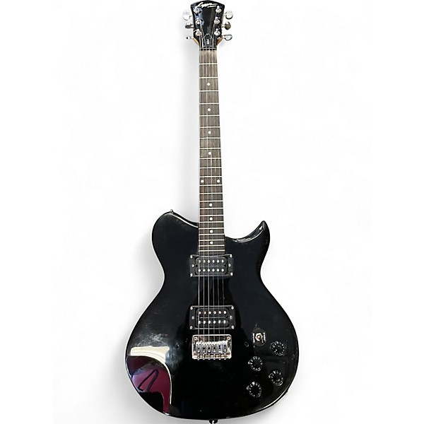 Used Lyon By Washburn LI15 Black Solid Body Electric Guitar