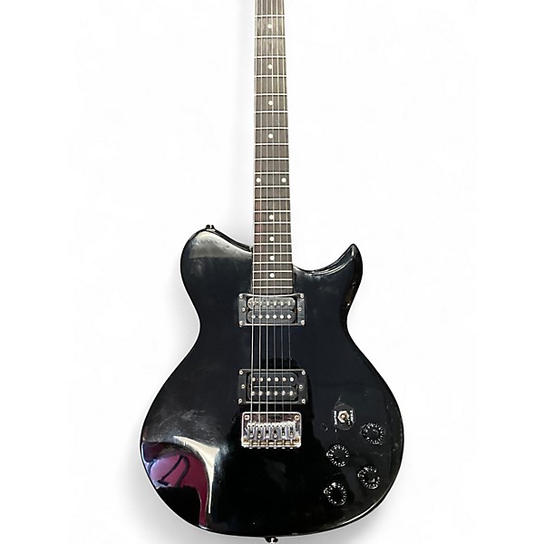 Used Lyon By Washburn LI15 Black Solid Body Electric Guitar