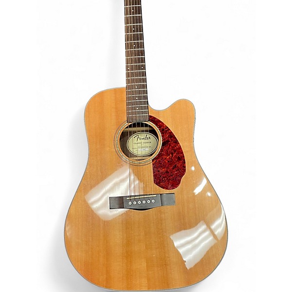Used Fender CD140SCE Natural Acoustic Electric Guitar