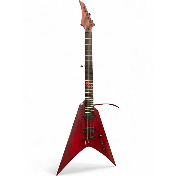 Used Solar Guitars V2.6TBR Red Solid Body Electric Guitar