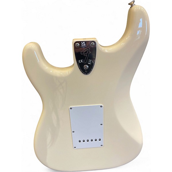 Used Fender Albert Hammond Jr Stratocaster Olympic White Solid Body Electric Guitar