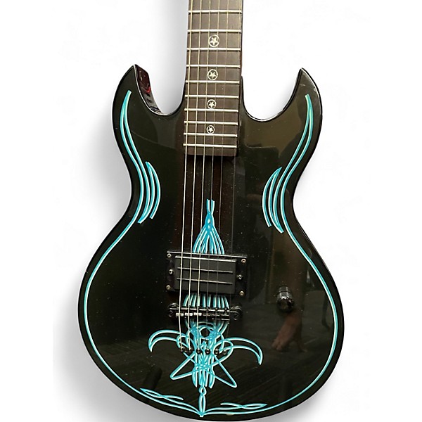 Used Lyon SCOTT IAN BLACK Solid Body Electric Guitar