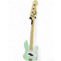 Used Squier Precision Bass Surf Green Electric Bass Guitar